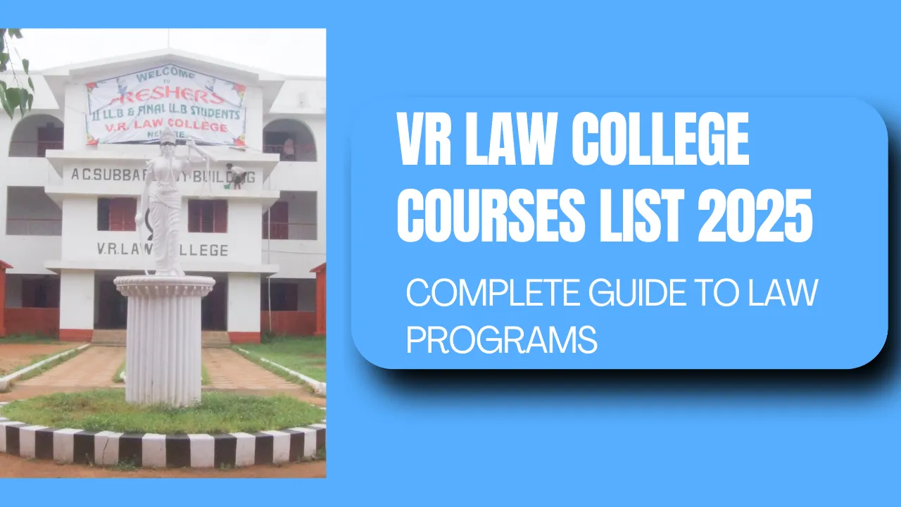 VR Law College Courses List 2025